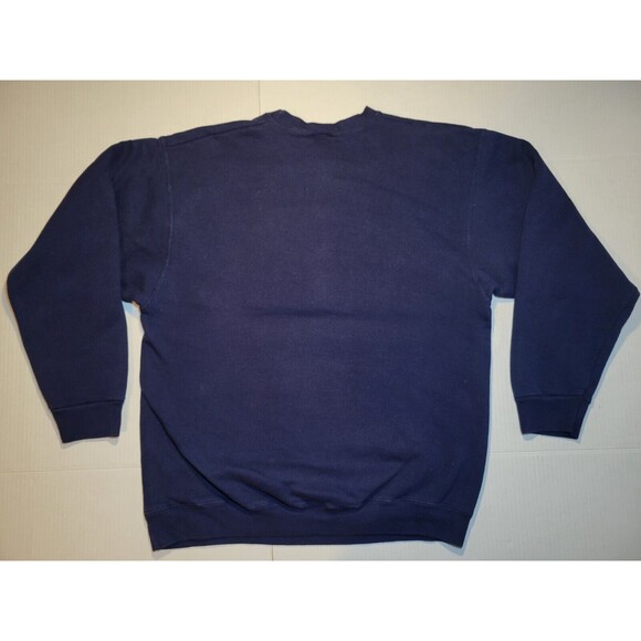 Vintage Dallas Cowboys Sweatshirt Unisex L Blue NFL 90s Spellout Logo Crewneck - Picture 4 of 6